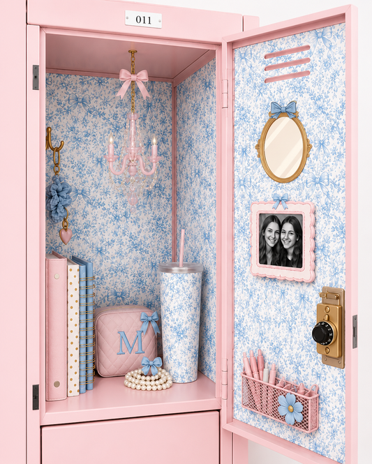 Locker Frocks™ Magnetic Locker Wallpaper | Cute Locker Decor for Girls | Coquette Locker Kit | Floral Magnetic Locker Panels