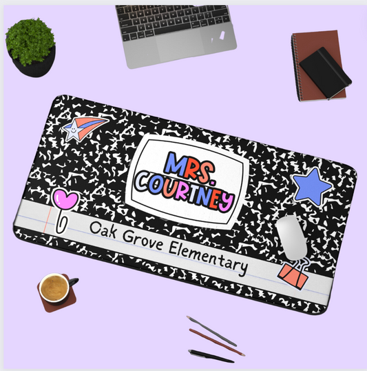 Teacher Customized Desk Mat