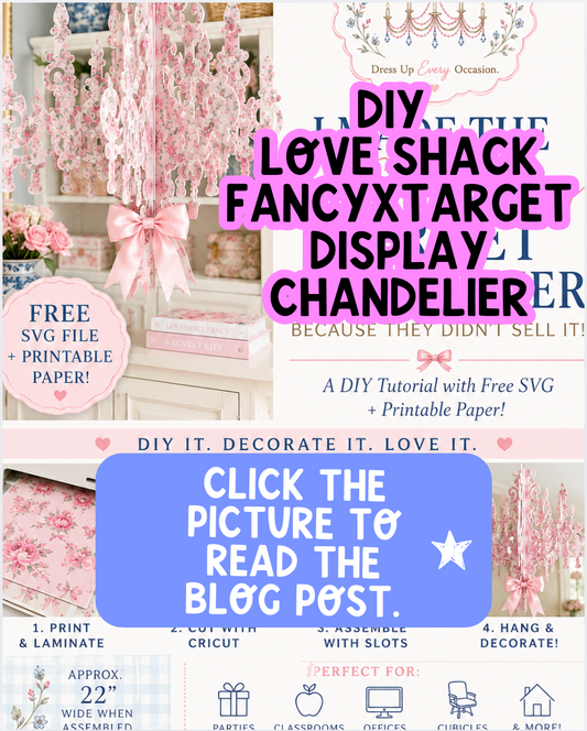 DIY LoveShackFancy Target Chandelier Dupe (Free SVG)