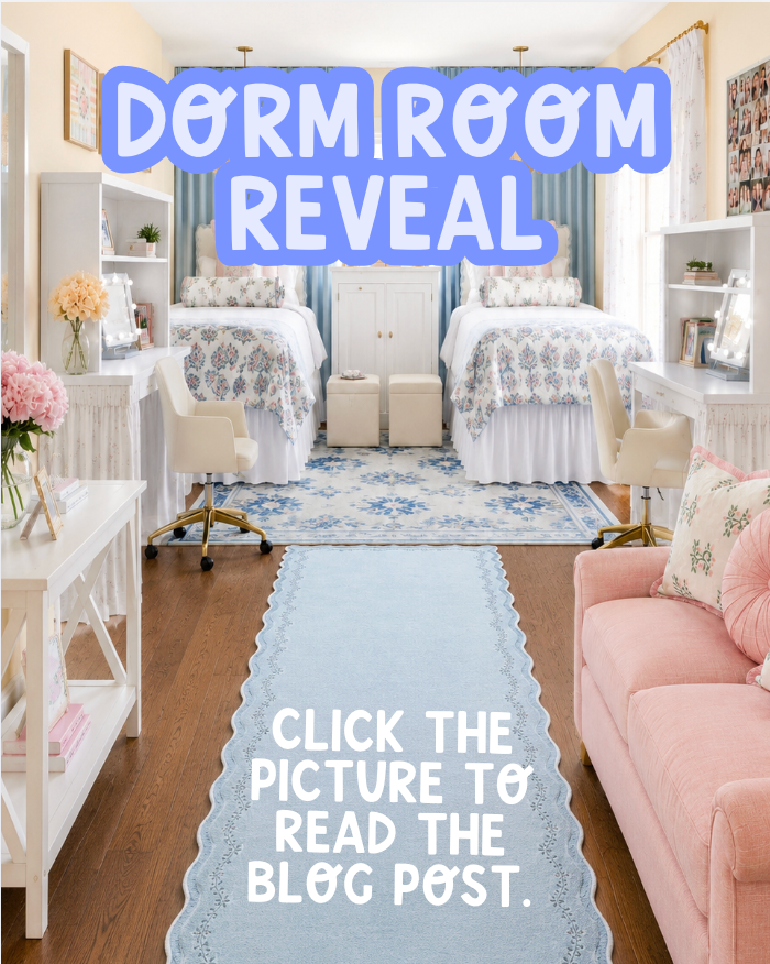 Our Grandmillennial Dorm Room Reveal: Everything We Bought & Planned for My Daughter's College Dorm