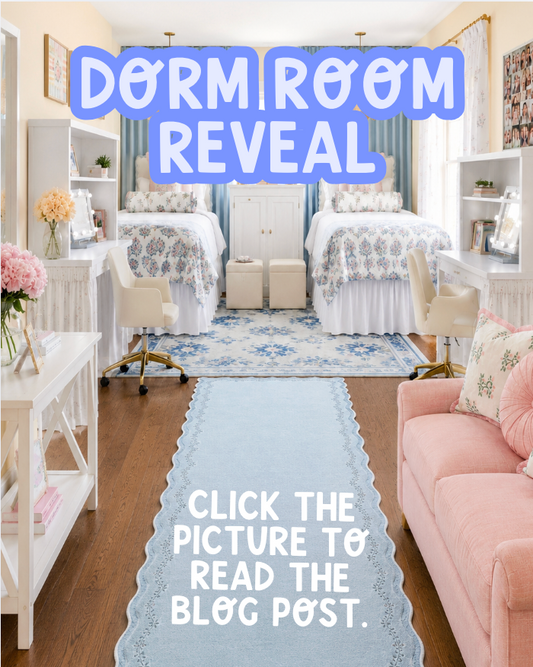 Our Grandmillennial Dorm Room Reveal: Everything We Bought & Planned for My Daughter's College Dorm