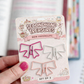 Secondhand Schoolhouse Bow Paperclips – Set of 3 | Vintage Thrift Inspired Planner Clips | Pink Desk Accessories | Coquette Office Supplies