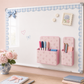 Magnetic Locker Decor Set, 6 Piece Locker Organizer With Pen Holders, Photo Frame and Bow Magnets, Cute Locker Accessories