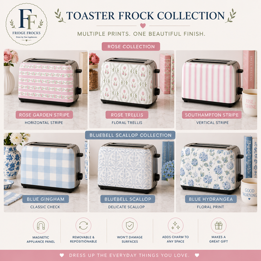 Magnetic Toaster Cover | Cottagecore Kitchen Decor | Removable Toaster Panel | Grandmillennial Floral Appliance Decor