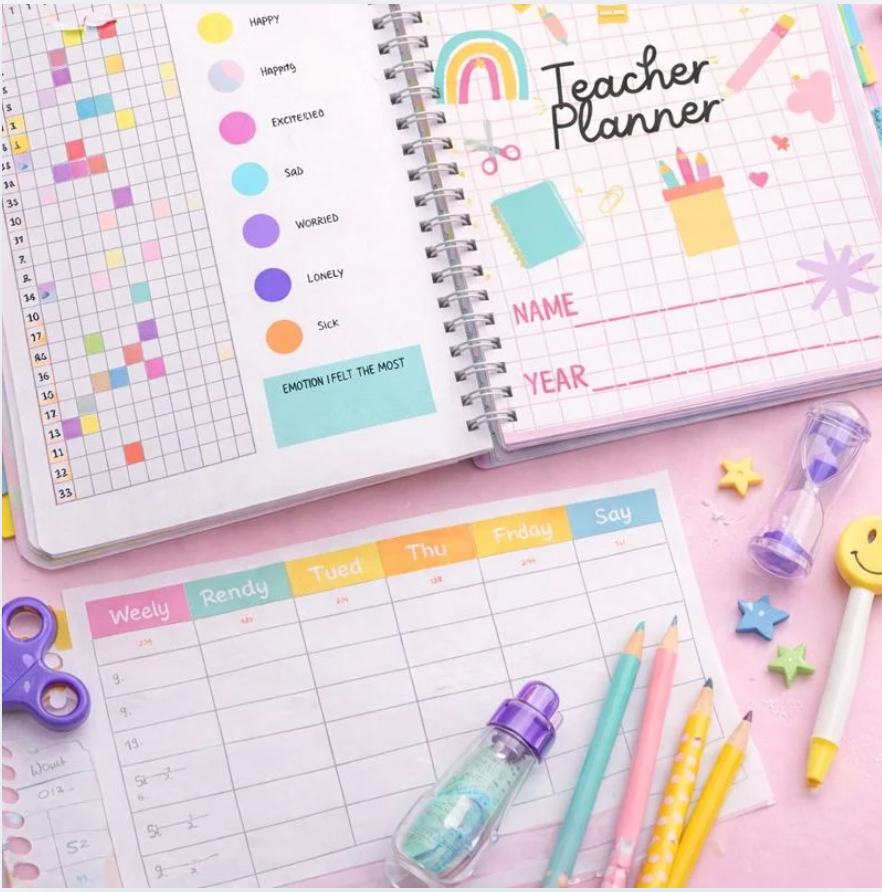 ADHD Teacher Planner & Executive Functioning Guidebook (Digital and Editable)