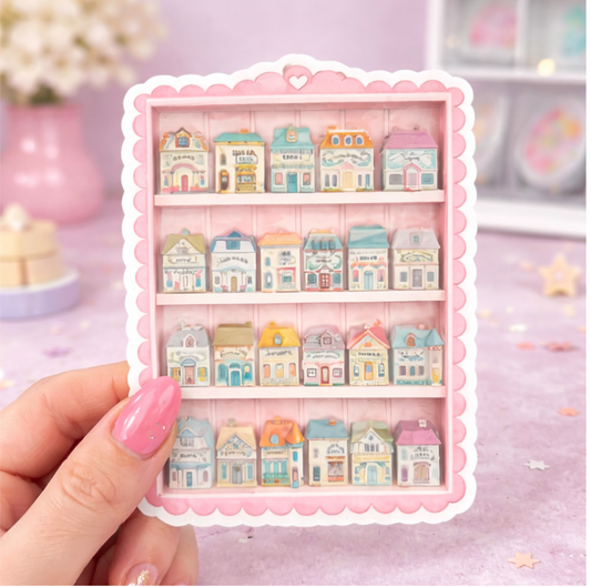 Vintage Spice Cottage Shelf Sticker • 3" Die Cut Pastel Cottagecore Sticker • Thrift Aesthetic Kitchen Sticker • Secondhand Schoolhouse Sticker