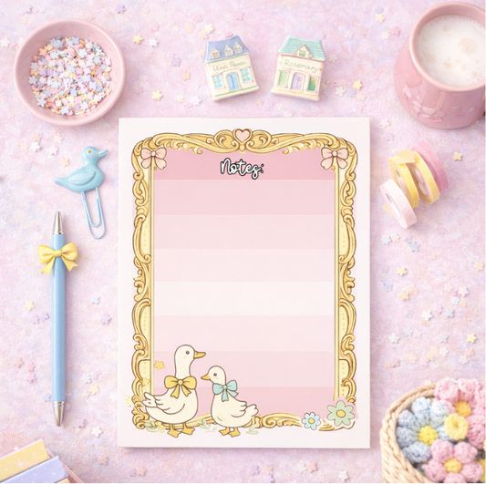 Today’s Treasures Notepad • Secondhand Schoolhouse 5x7 Thrift Aesthetic Notepad • Cottagecore Writing Pad • Vintage Inspired Stationery