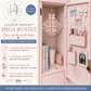 Magnetic Locker Wallpaper Mega Bundle with Mini Chandelier, Supply Pockets, Photo Frame & Bow Magnets